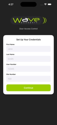 Wave Passport - Door Access App Store screenshot 1