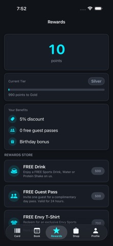 Envy Sports Club App Store screenshot 3